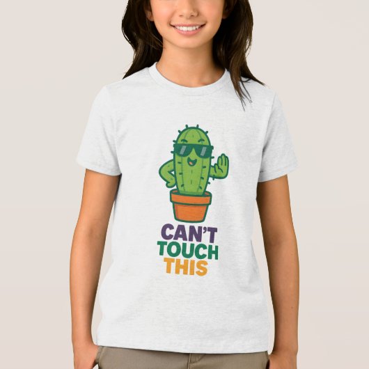 Cant Touch This Cactus T-shirt Funny Prickly T-shi (Voorkant)