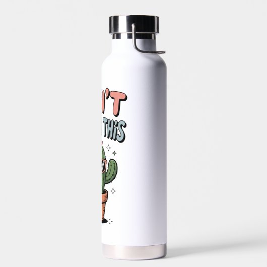 Can't Touch This - Grappige Cactus in een zonnebri Waterfles (Links)