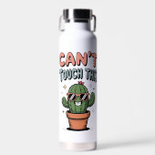 Can't Touch This - Grappige Cactus in een zonnebri Waterfles (Voorkant)