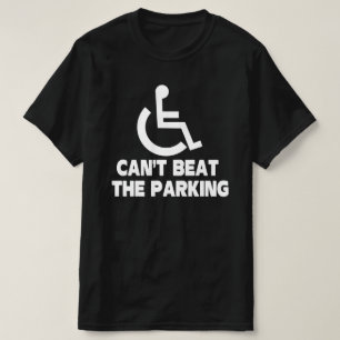 Cant versloeg de parkeerhandicap rolstoel t-shirt