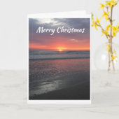 *CAN'T WAIT TO WALK THE BEACH WITH YOU* CHRISTMAS KAART (Gele Bloem)