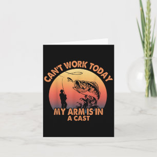 Cant werk Vandaag mijn arm is in een cast Gevist v Kaart