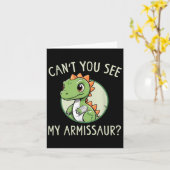 Can't You See My Armissaur - Funny Cast Broken Arm Kaart (Gele Bloem)