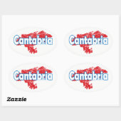 Cantabria Ovale Sticker (Vel)