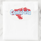 Cantabria Ovale Sticker (Tas)