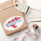 Cantabria Ovale Sticker (Geschenken)