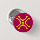 Cantabrian Lábaru Flag Ronde Button 3,2 Cm (Voorkant /achterkant)