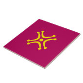 Cantabrian Lábaru Flag Tegeltje (Zijkant)