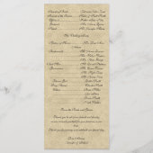 Cantabrië takken met rode olijven op Ecru programm Programmakaart (Achterkant)