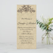 Cantabrië takken met rode olijven op Ecru programm Programmakaart (Staand voorkant)