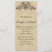 Cantabrië takken met rode olijven op Ecru programm Programmakaart (Voorkant)