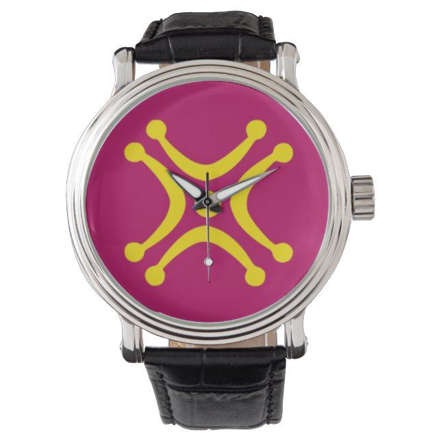 Cantabrisch Lábaru vlag Horloge (Voorkant)