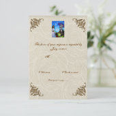 Cantada Day of the Dead Wedding RSVP Kaartje (Staand voorkant)