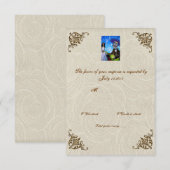 Cantada Day of the Dead Wedding RSVP Kaartje (Voorkant / Achterkant)