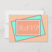 Cantaloupe Blauw Geometrisch Gelaagd Kijk RSVP (Voorkant)