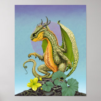Cantaloupe Dragon 11x14 (4x6 en hoger) Poster