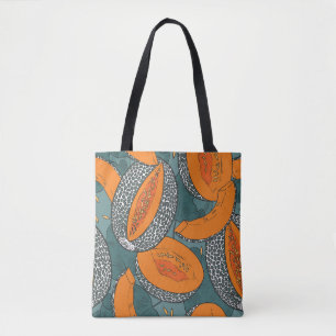 Cantaloupe meloenen tote bag