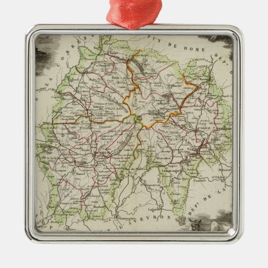 Cantaloupe Metalen Ornament (Voorkant)