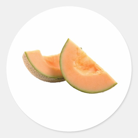 Cantaloupe Ronde Sticker (Voorkant)