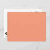 Cantaloupe roze Sinaasappel sjabloon om aan te pas Briefkaart (Voorkant / Achterkant)