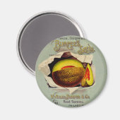 Cantaloupe Seed Adverteren Antiek Magneet (Voorkant / Achterkant)