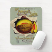 Cantaloupe Seed Adverteren Antiek Muismat (Met muis)