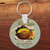 Cantaloupe Seed Adverteren Antiek Sleutelhanger (Voorkant)