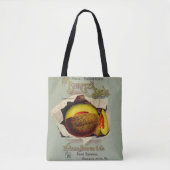 Cantaloupe Seed Adverteren Antiek Tote Bag (Voorkant)