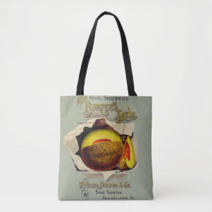 Cantaloupe Seed Adverteren Antiek Tote Bag