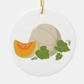 Cantaloupe Vine Keramisch Ornament (Voorkant)