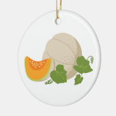 Cantaloupe Vine Keramisch Ornament (Links)
