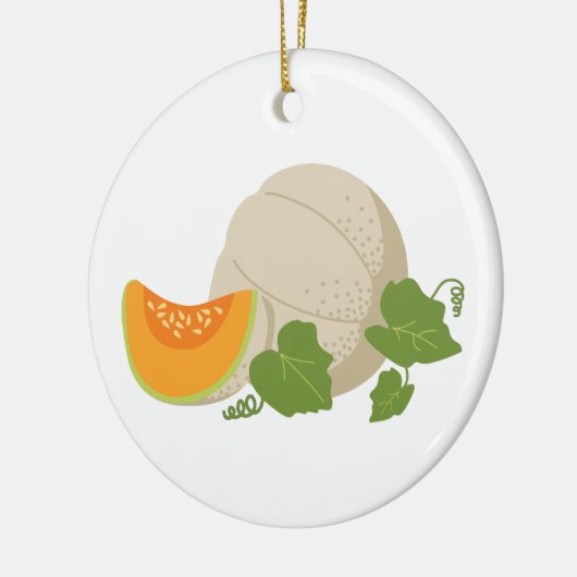 Cantaloupe Vine Keramisch Ornament (Links)
