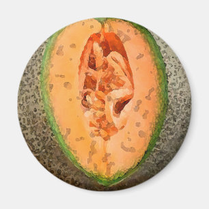 Cantaloupe Waterverf - Magnet