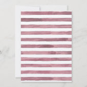 Cantaloupe Waterverf Stripes & Gold Lettering Kaart (Achterkant)