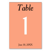 Cantaloupe Wedding Kaart (Achterkant)