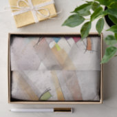 CANTATA in PASTEL BELANGRIJKE Abstracte Art Waterv Tissuepapier (Geschenk)