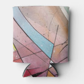 CANTATA in PASTEL BELANGRIJKE Abstracte Kunst Blikjeskoeler (Voorkant)