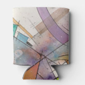 CANTATA in PASTEL BELANGRIJKE Abstracte Kunst Blikjeskoeler (Achterkant)