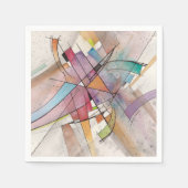 CANTATA in PASTEL BELANGRIJKE Abstracte Kunst Servet (Voorkant)