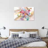 CANTATA in PASTEL BELANGRIJKE Abstracte Waterverf  Canvas Afdruk (Insitu (Slaapkamer))