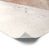 CANTATA in PASTEL BELANGRIJKE Abstracte Waterverf  Poster (Hoek)