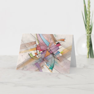 CANTATA in PASTEL GROOT-Abstracte kunstwerk Kaart