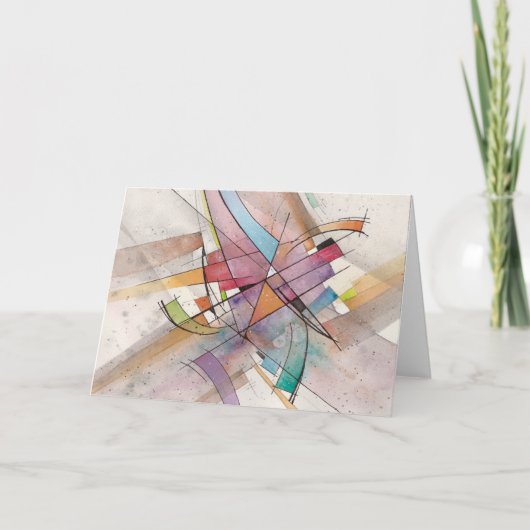 CANTATA in PASTEL GROOT-Abstracte kunstwerk Kaart (Voorkant)