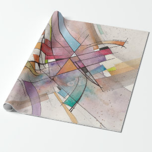 CANTATA in PASTEL MAJEUR Abstracte Kunst Aquarel Cadeaupapier