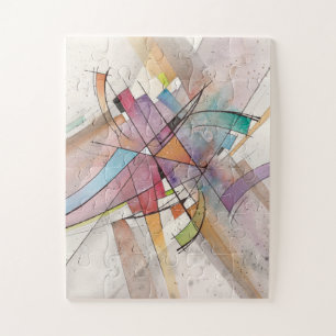 CANTATA in PASTEL MAJEUR Abstracte Kunst Aquarel Legpuzzel