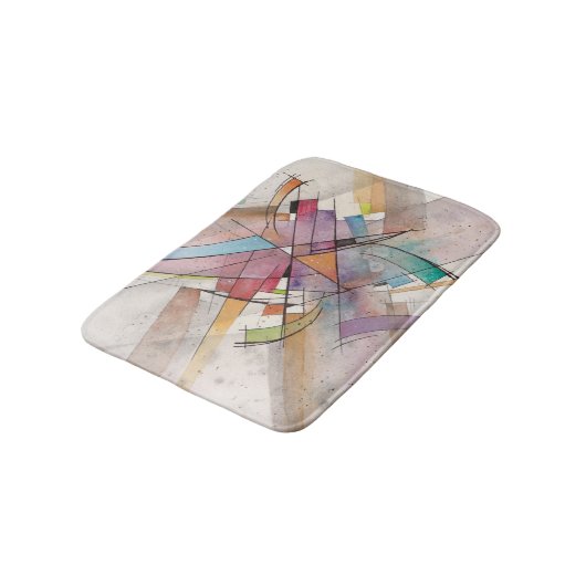CANTATA in PASTEL MAJEUR Abstracte Kunst Badmat (Gekanteld)
