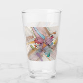 CANTATA in PASTEL MAJEUR Abstracte Kunst Glas (Achterkant)