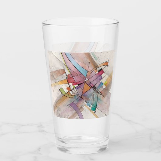 CANTATA in PASTEL MAJEUR Abstracte Kunst Glas (Voorkant)