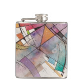 CANTATA in PASTEL MAJEUR Abstracte Kunst Heupfles (Voorkant)