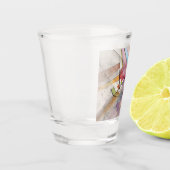 CANTATA in PASTEL MAJEUR Abstracte Kunst Shot Glas (Links)